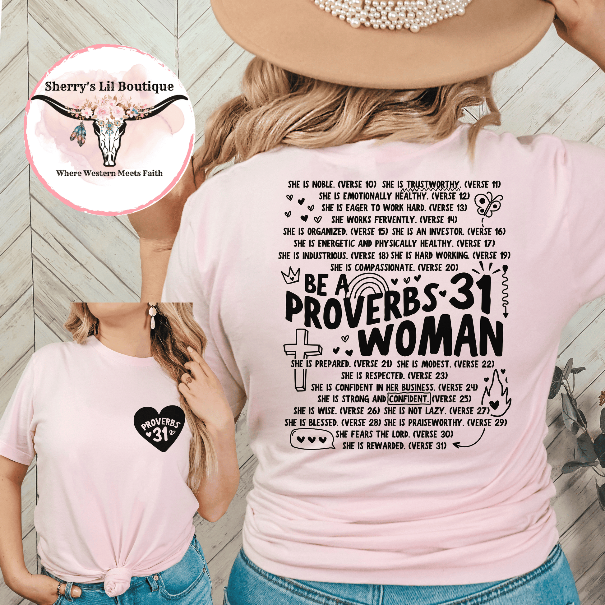 Light Pink Proverbs 31 Woman